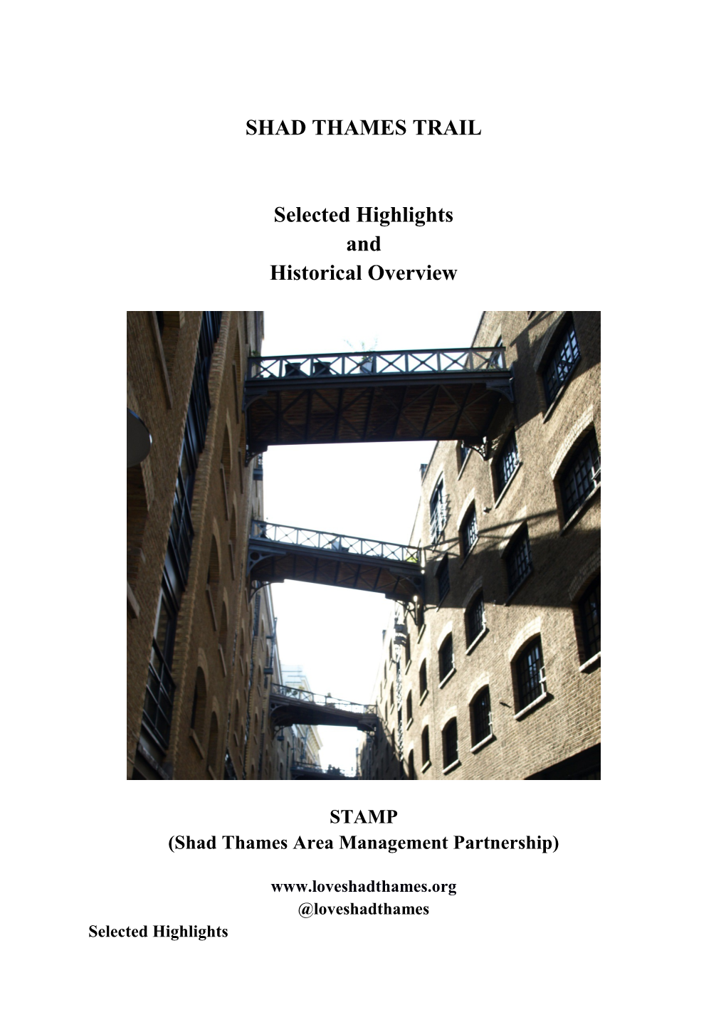 Shad Thames Area Management Partnership