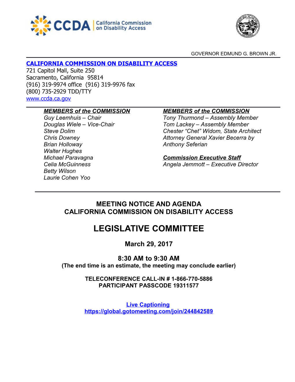 California Commission on Disability Access