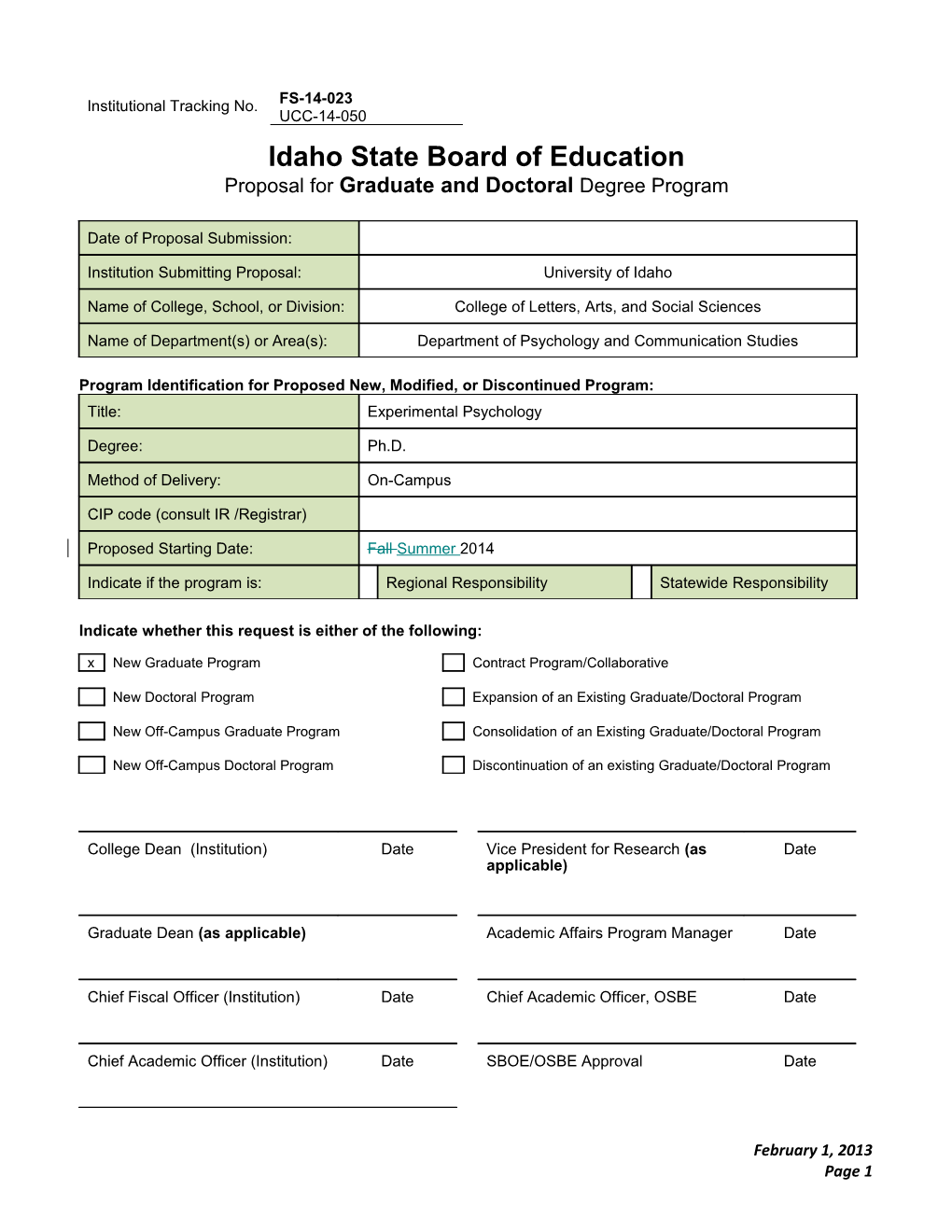 Idaho State Board of Education s2