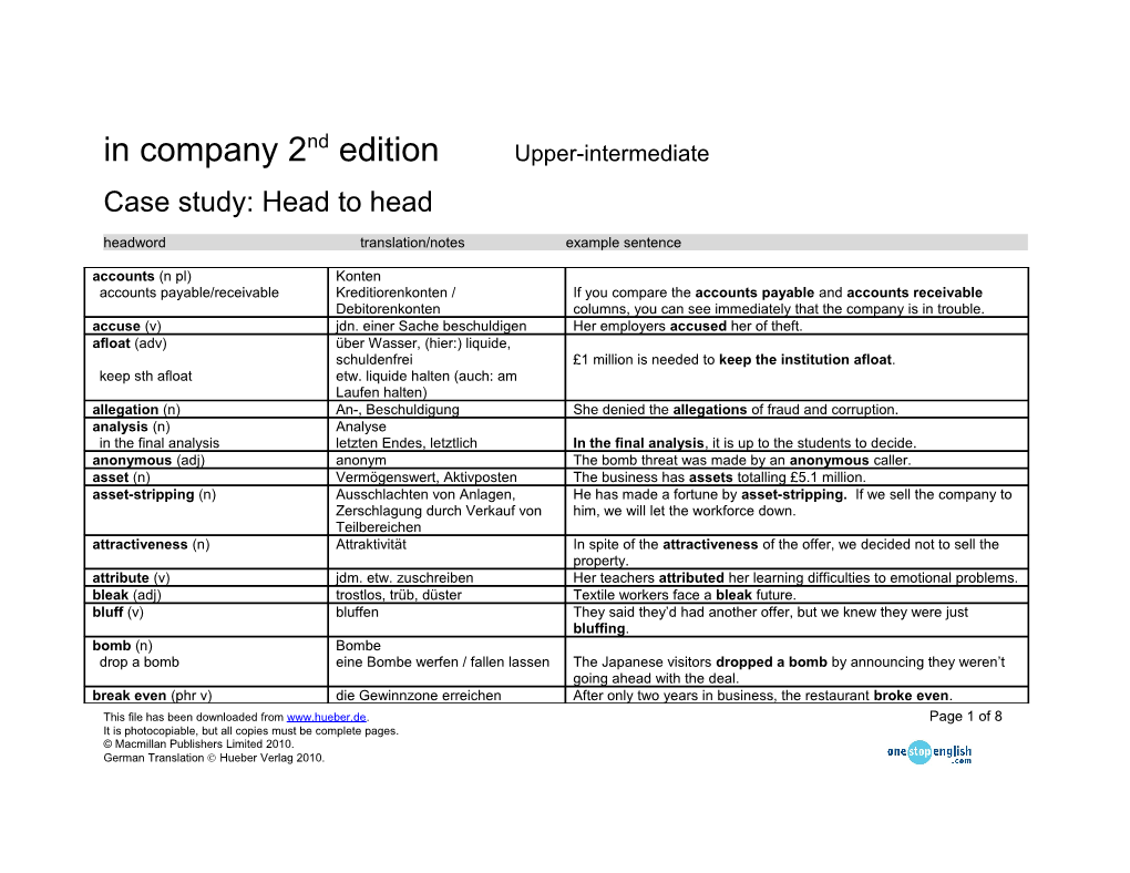 In Company 2Nd Edition Upper-Intermediate s2