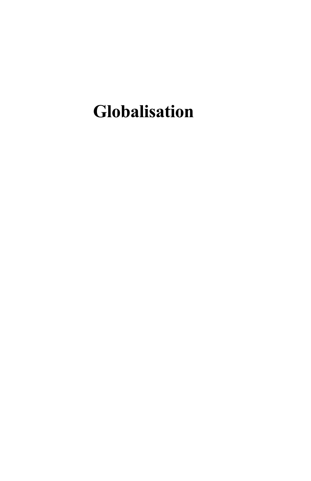 2.Controversy About the Globalization