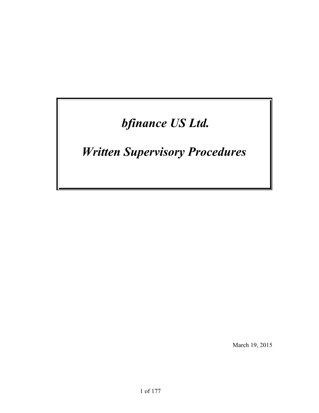 Section 1 DESIGNATION of SUPERVISORS and OFFICES 14