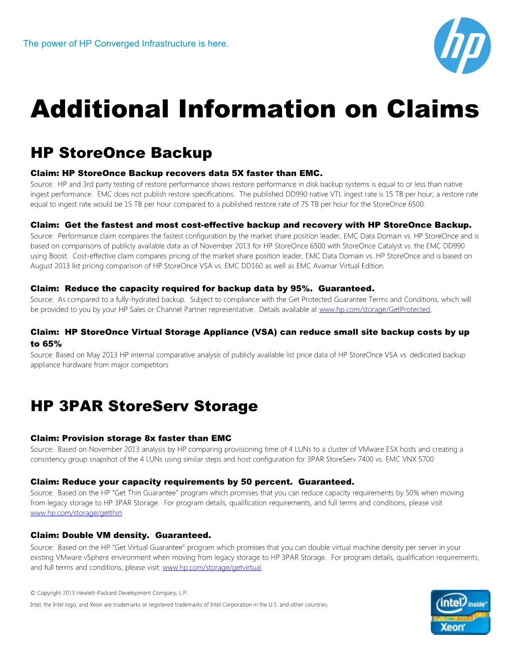 Additional Information on Claims