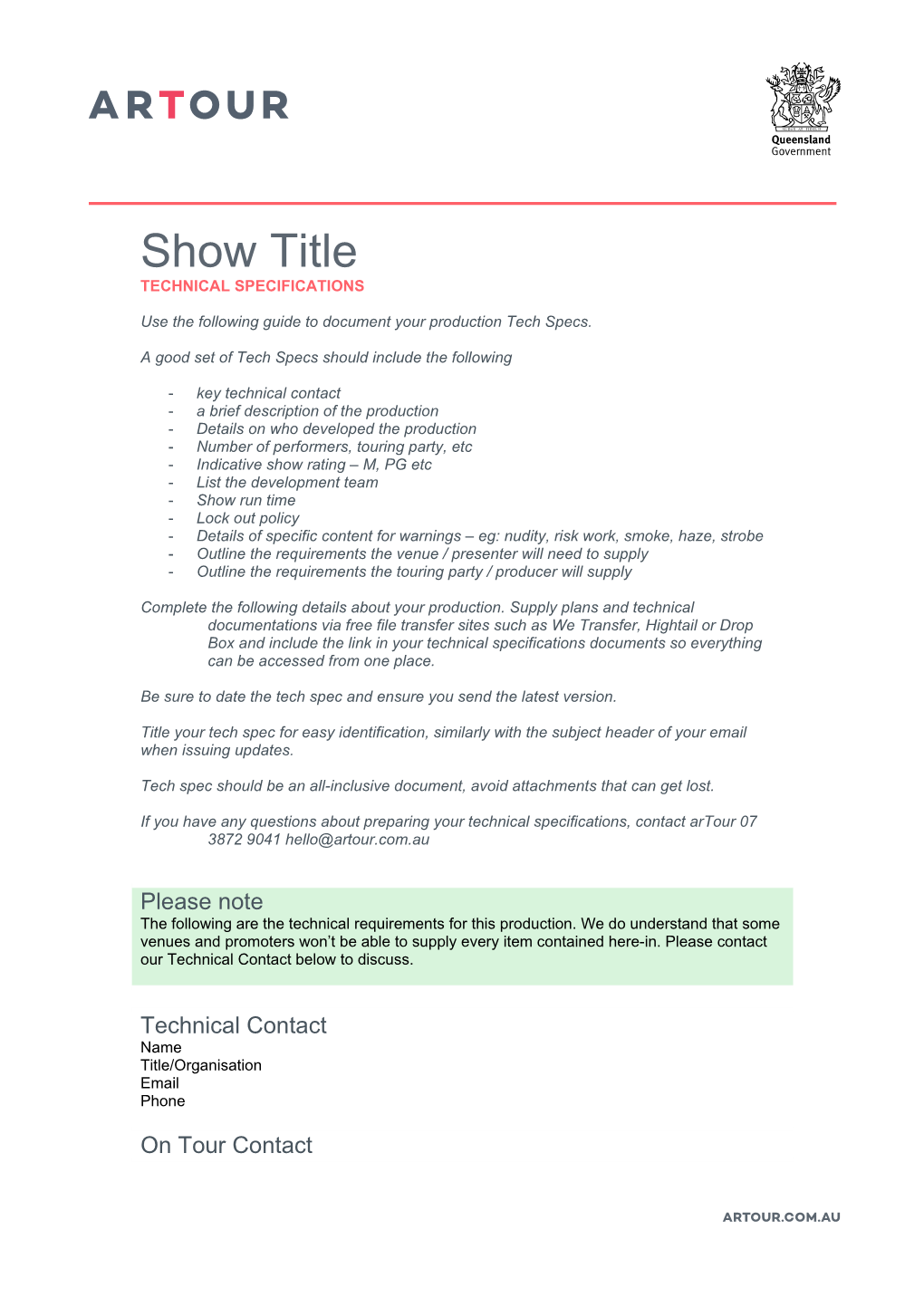 Technical Specifications s1