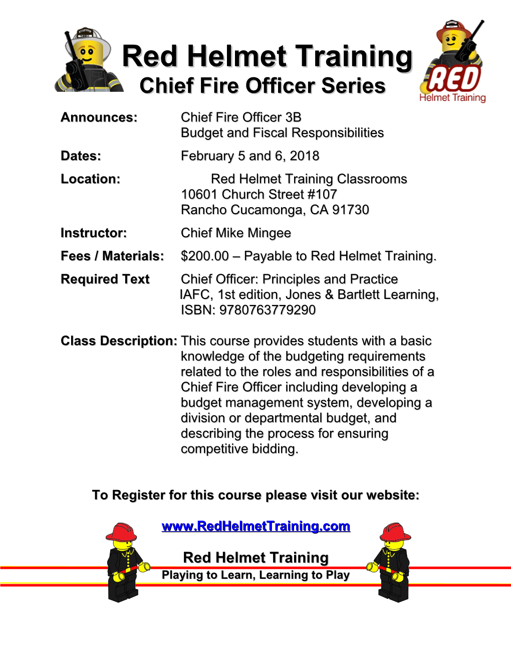 Chief Fire Officer Series
