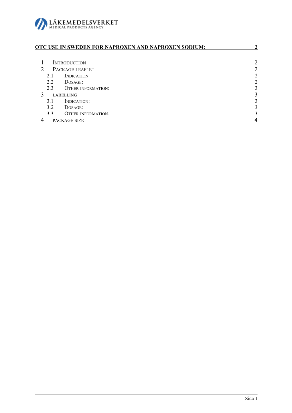 Name, Dosage Form and Strength s1