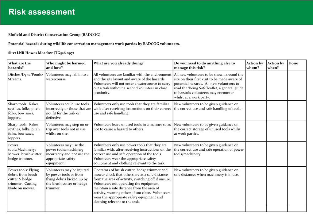 This Is the Statement of General Policy and Arrangements For