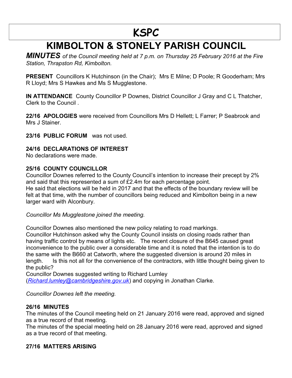 Kimbolton & Stonely Parish Council s3