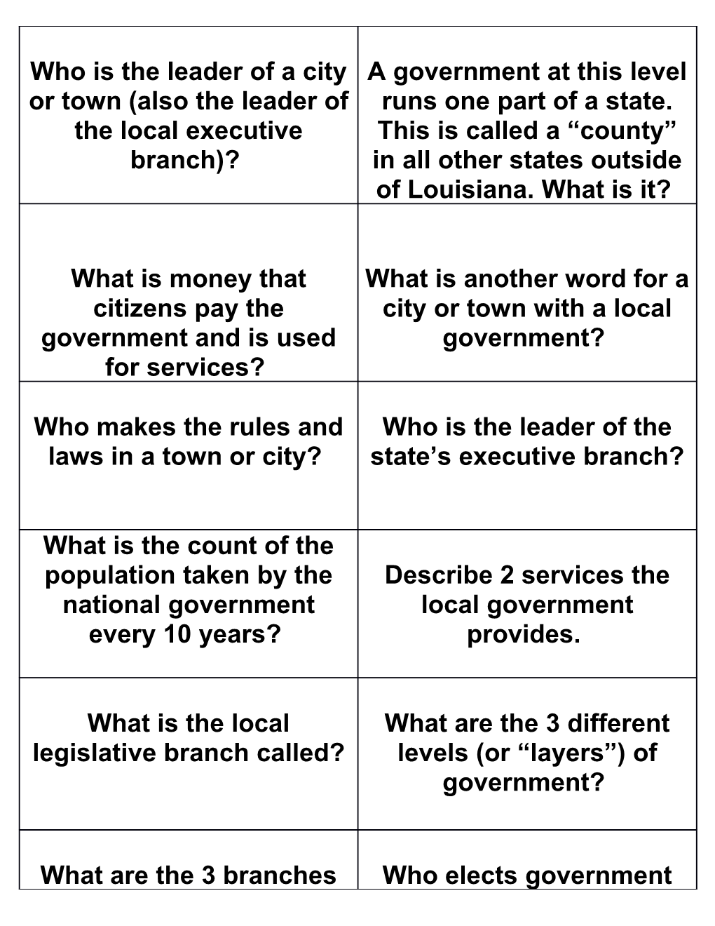 Who Is the Leader of a City Or Town (Also the Leader of the Local Executive Branch)?