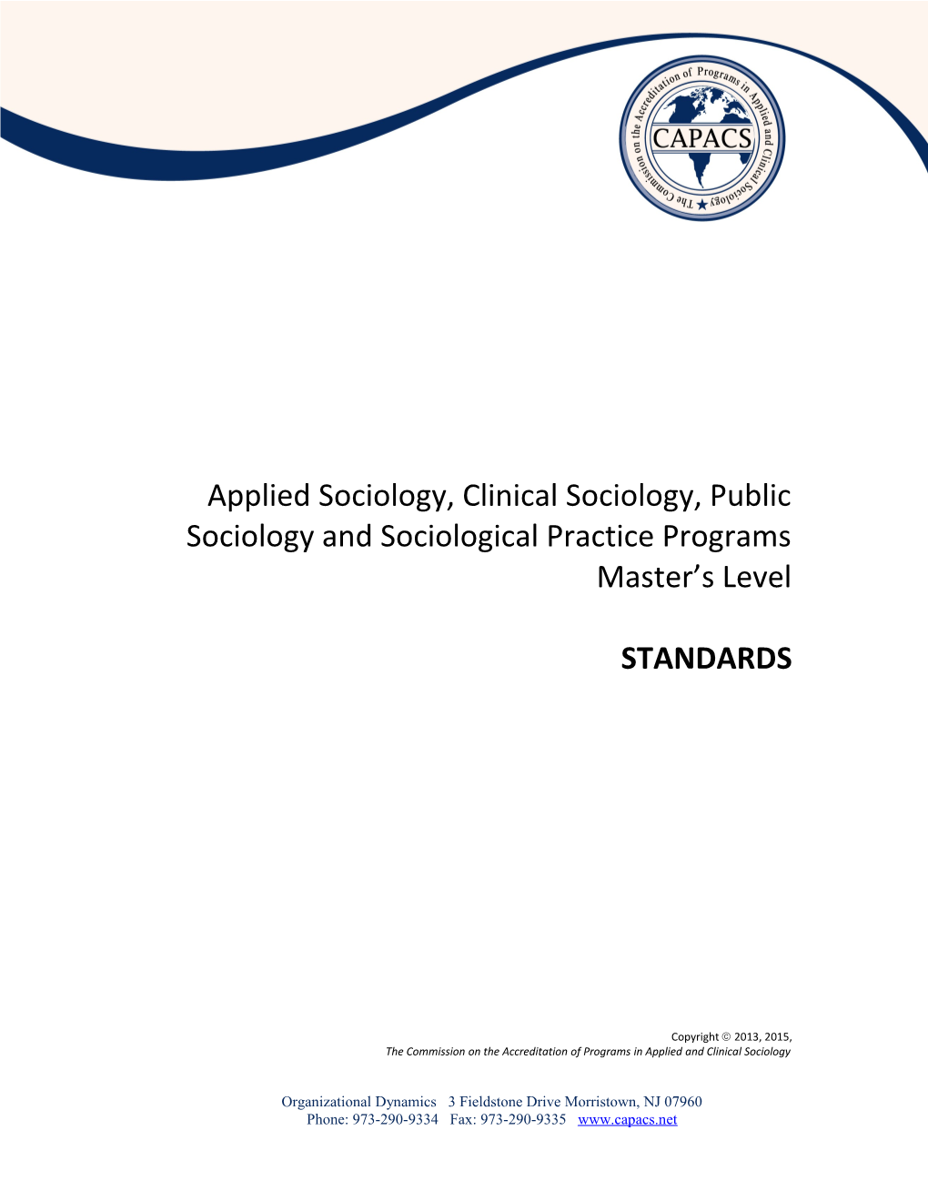 Applied Sociology, Clinical Sociology, Public Sociology and Sociological Practice Programs