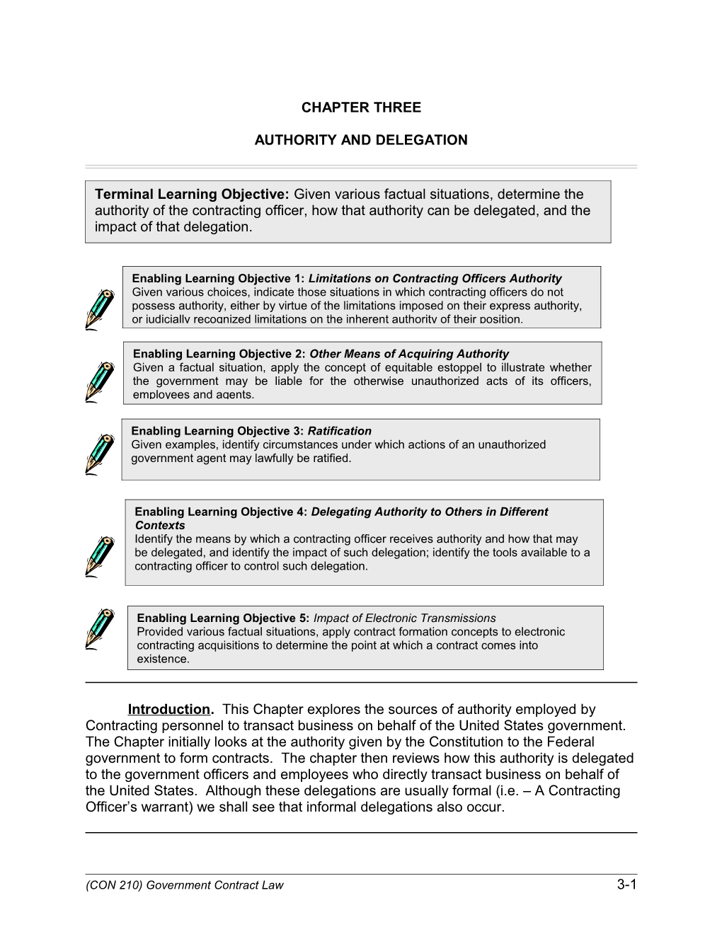 Chapter 3 Authority and Delegation