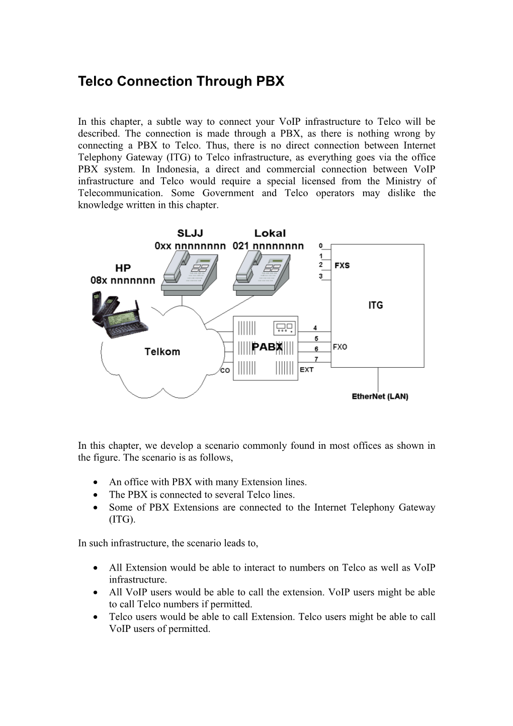 Teknik Menyambung Telkom & Handphone Melalui PABX