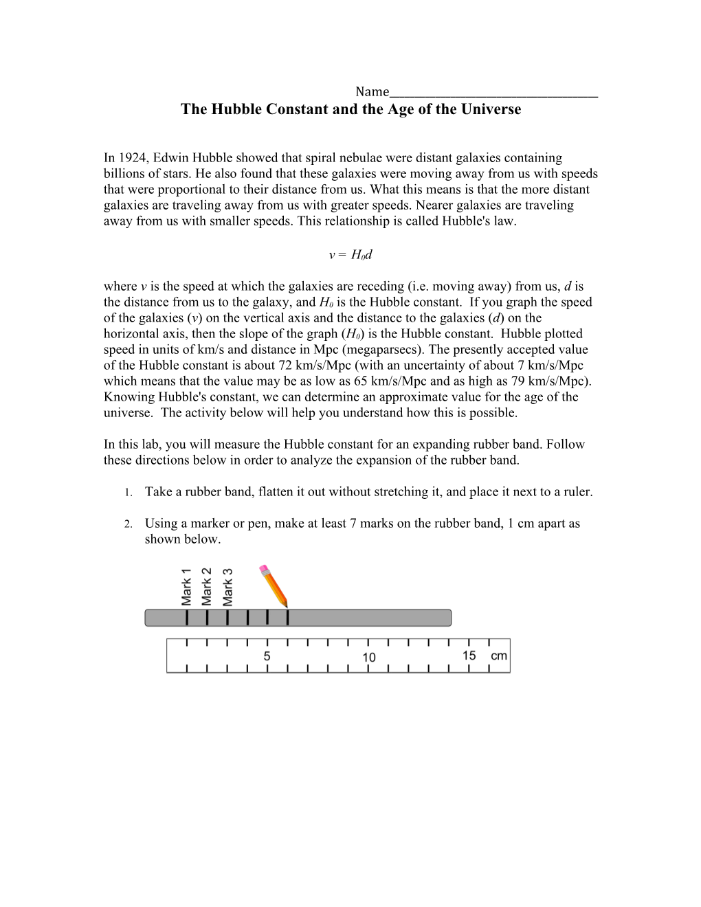 The Hubble Constant and the Age of the Universe