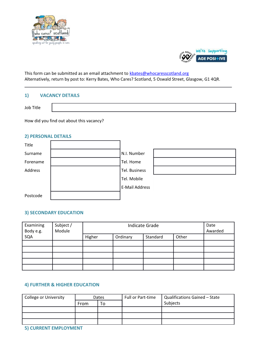 Application for Employment Teaching Staff s1