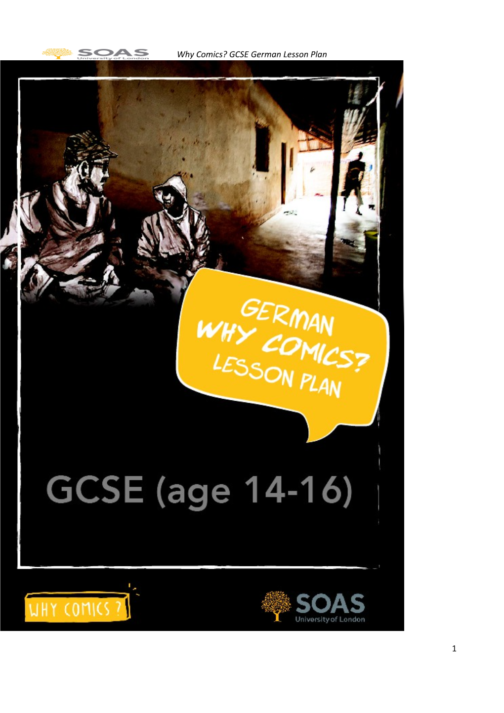 Why Comics? GCSE (Age 14-16) German Lesson Plan: Reading and Writing