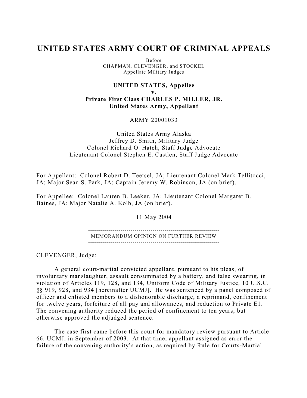 United States Army Court of Criminal Appeals s5