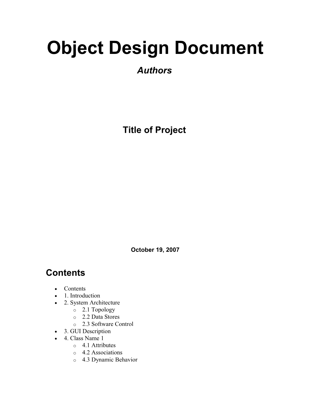 System Design Document