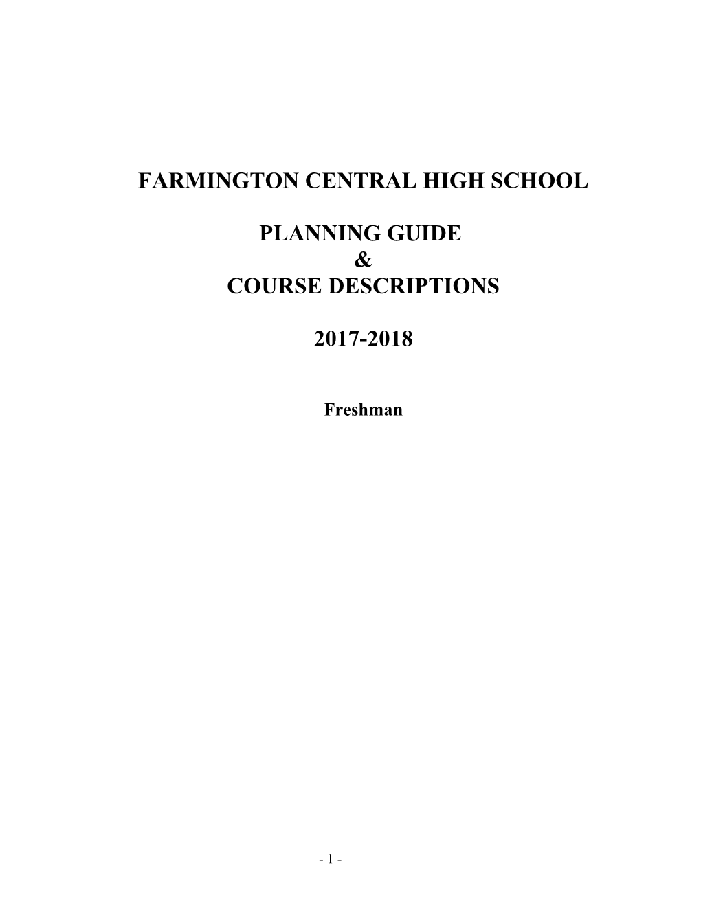 Farmington Central High School