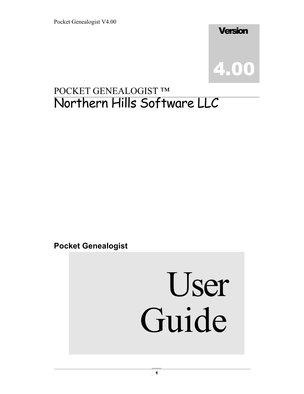 Pocket Genealogist Abbreviated User S Guide