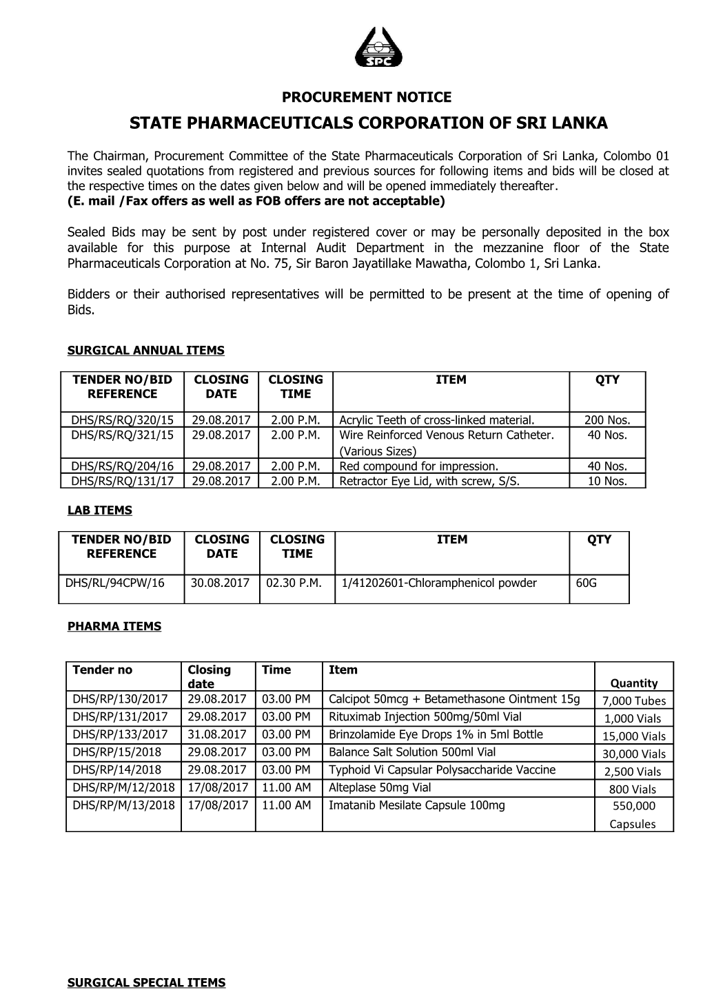 State Pharmaceuticals Corporation of Sri Lanka s3