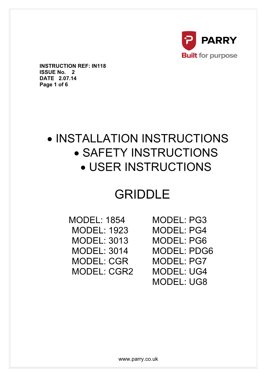 Installation Instructions s3