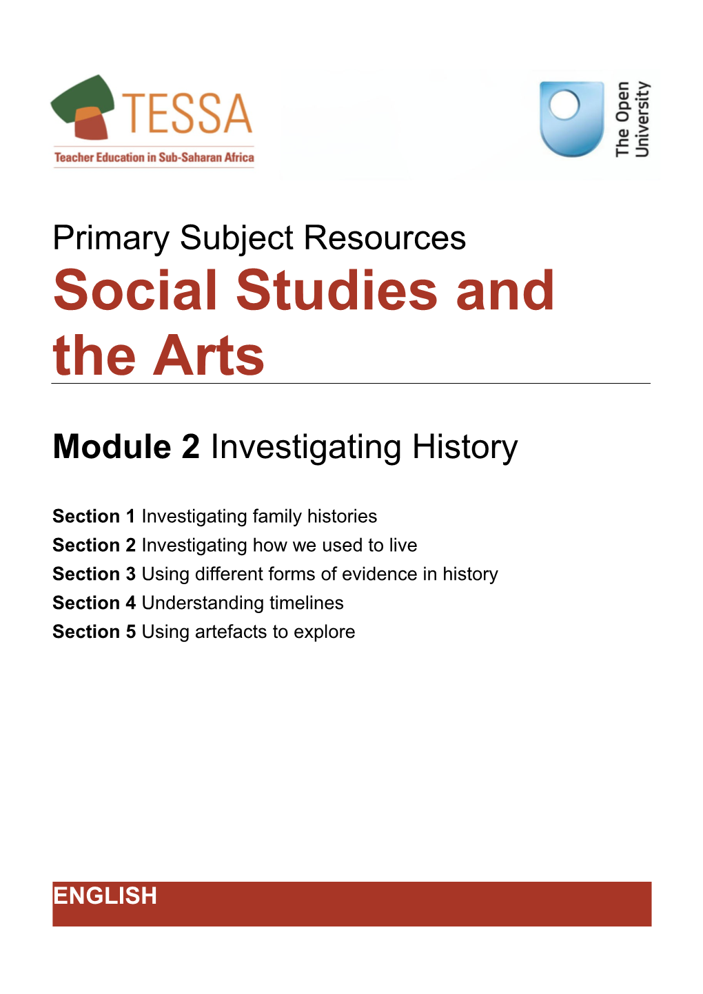 Module 2: Investigating History