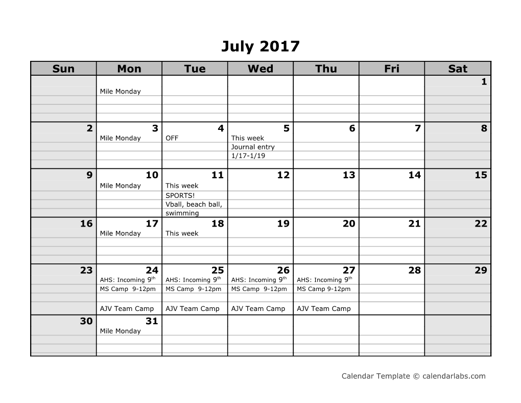 2017 Monthly Calendar - Calendarlabs.Com s5