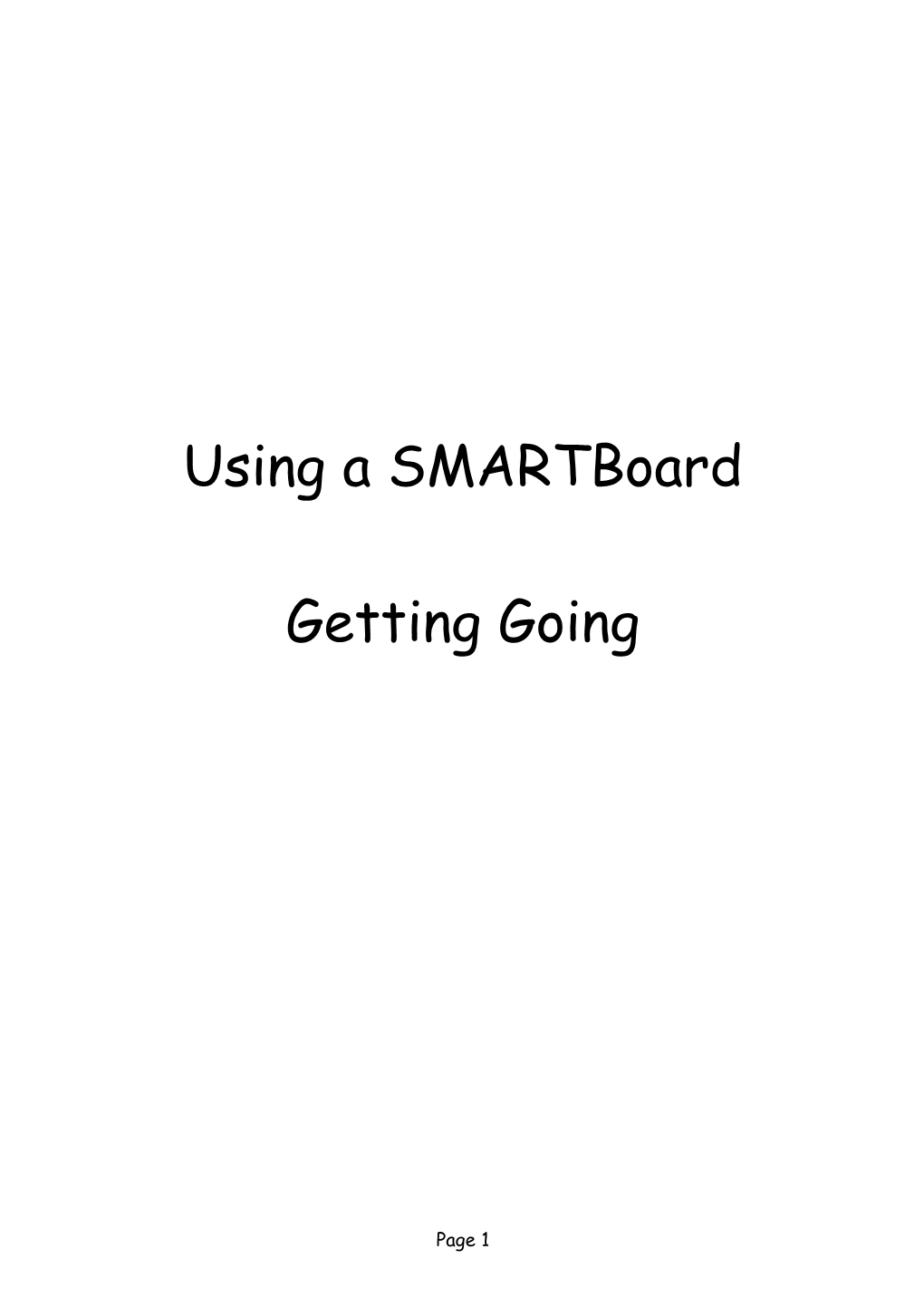 Using a Smartboard