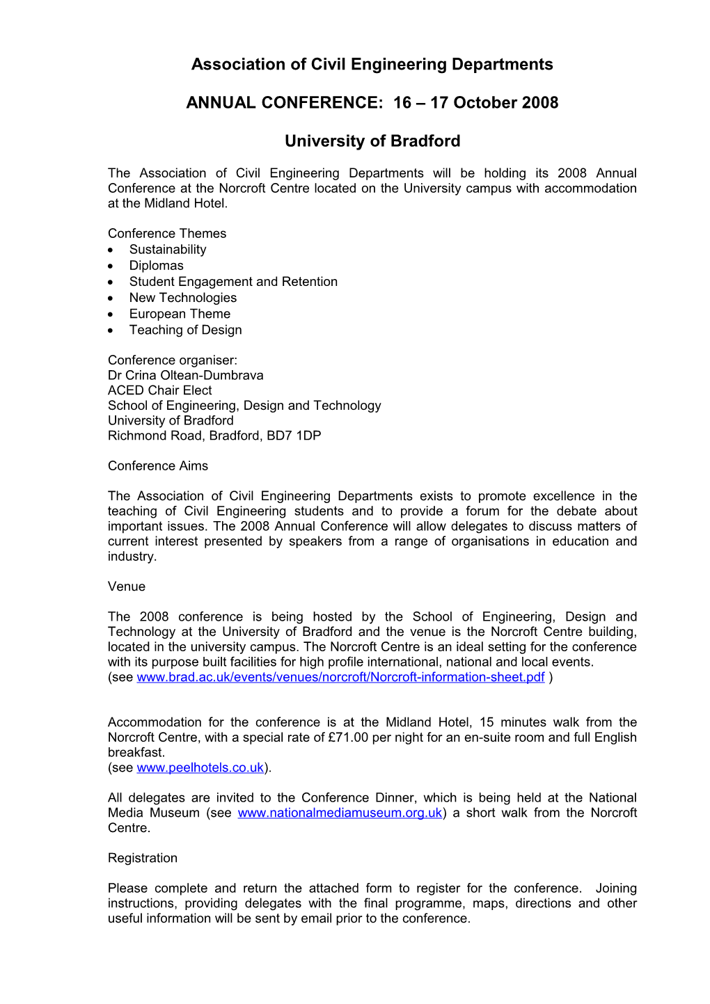 Association of Civil Engineering Departments