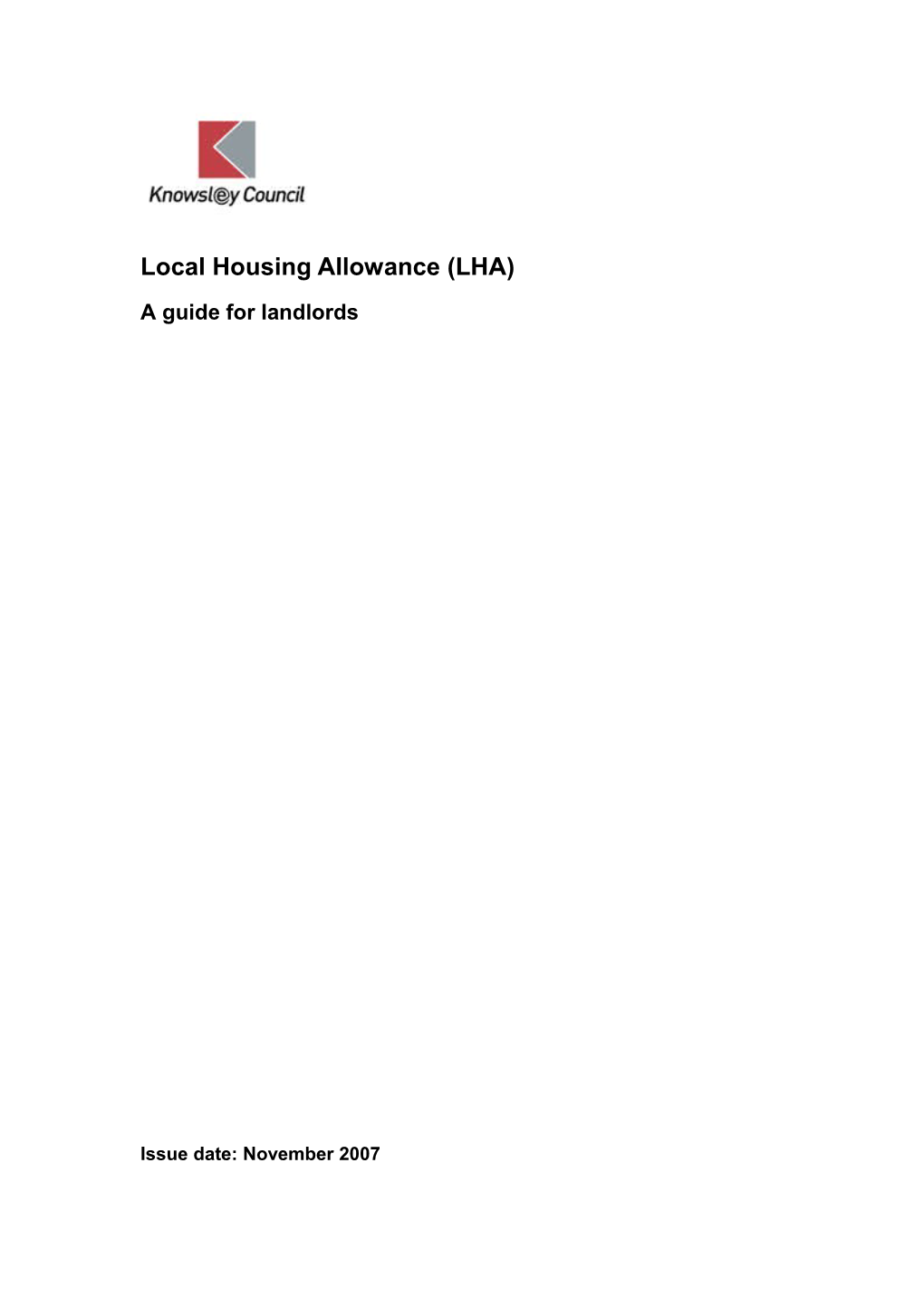 Local Housing Allowance (LHA)