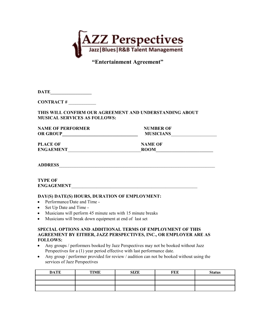 Jazz Perspectives, Inc