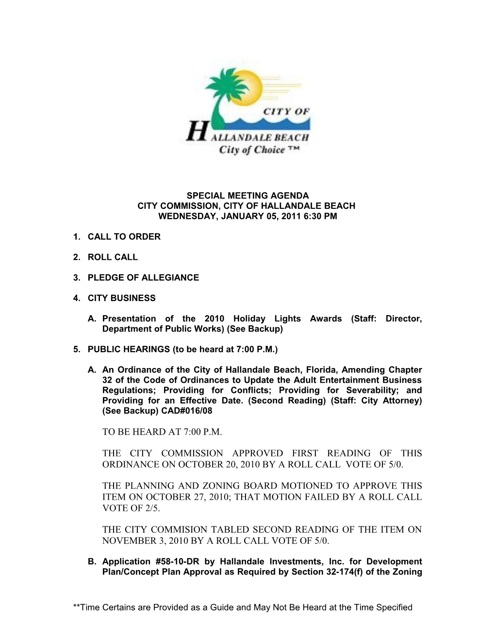 City Commission, City of Hallandale Beach s1