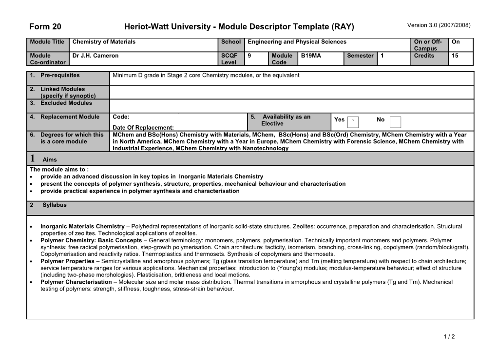 Heriot-Watt University s3