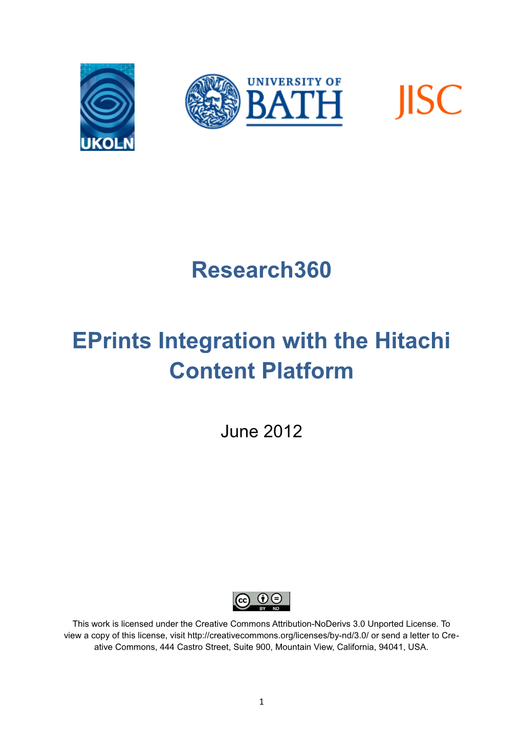 Eprints Integration with the Hitachi Content Platform