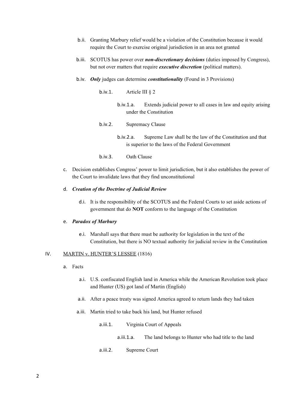 Constitutional Law Final Exam Outline Barron Spring 2011