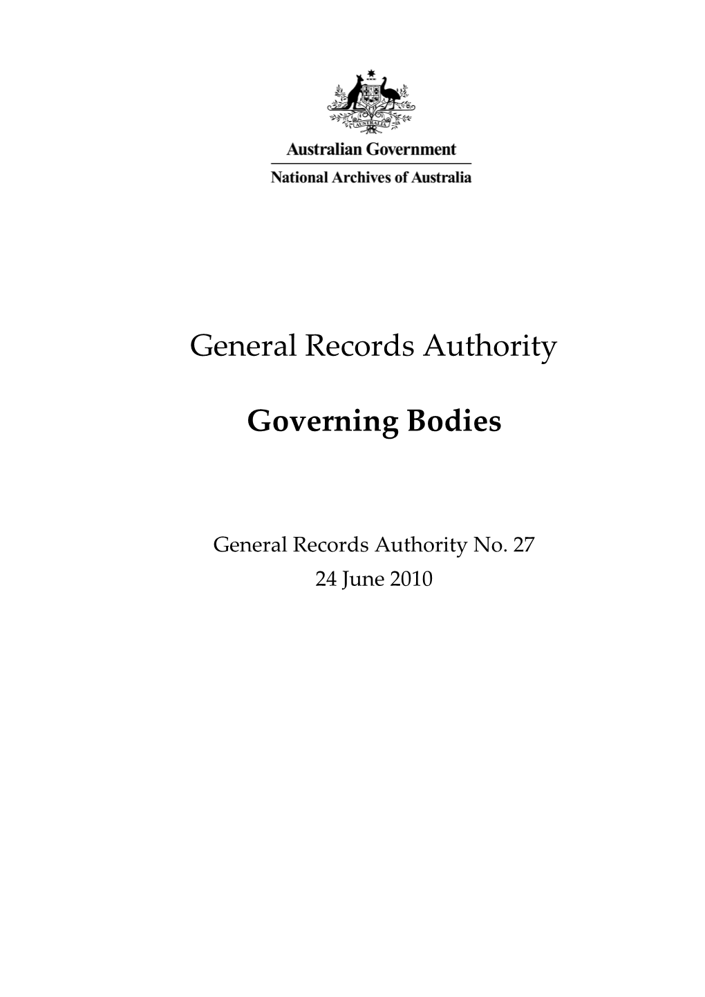 General Records Authority