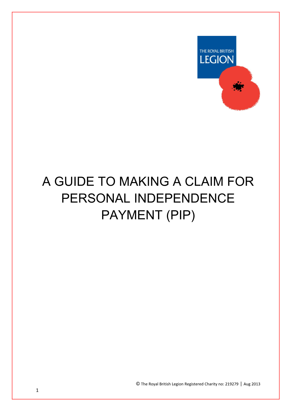A Guide to Making a Claim for Personal Independence Payment (Pip)