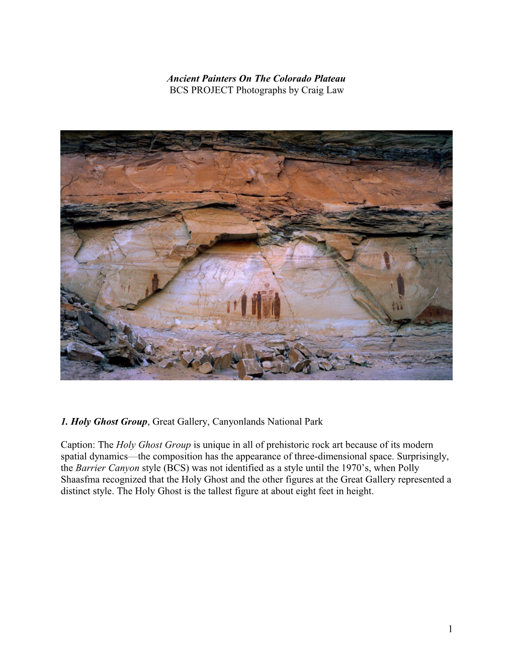 Ancient Painters on the Colorado Plateau