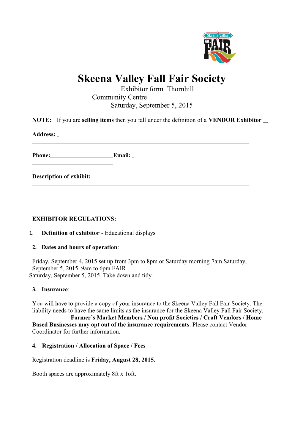 Skeena Valley Fall Fair Society