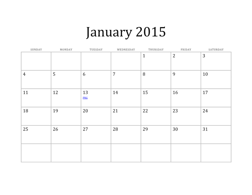 2012 12-Month Basic Calendar (Any Year) s7