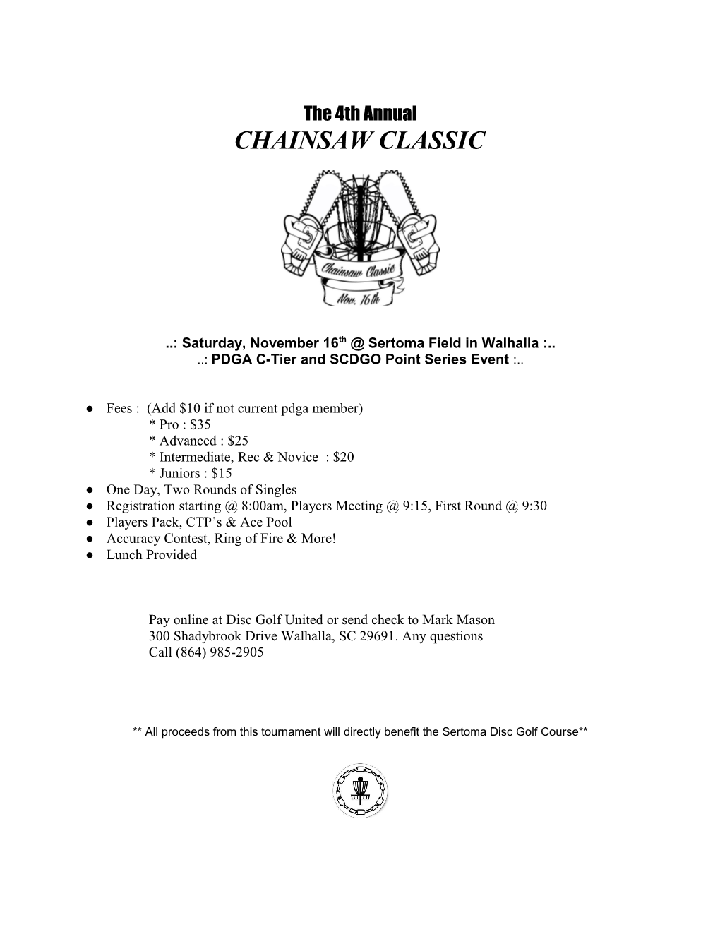 Chainsaw Classic Flyer