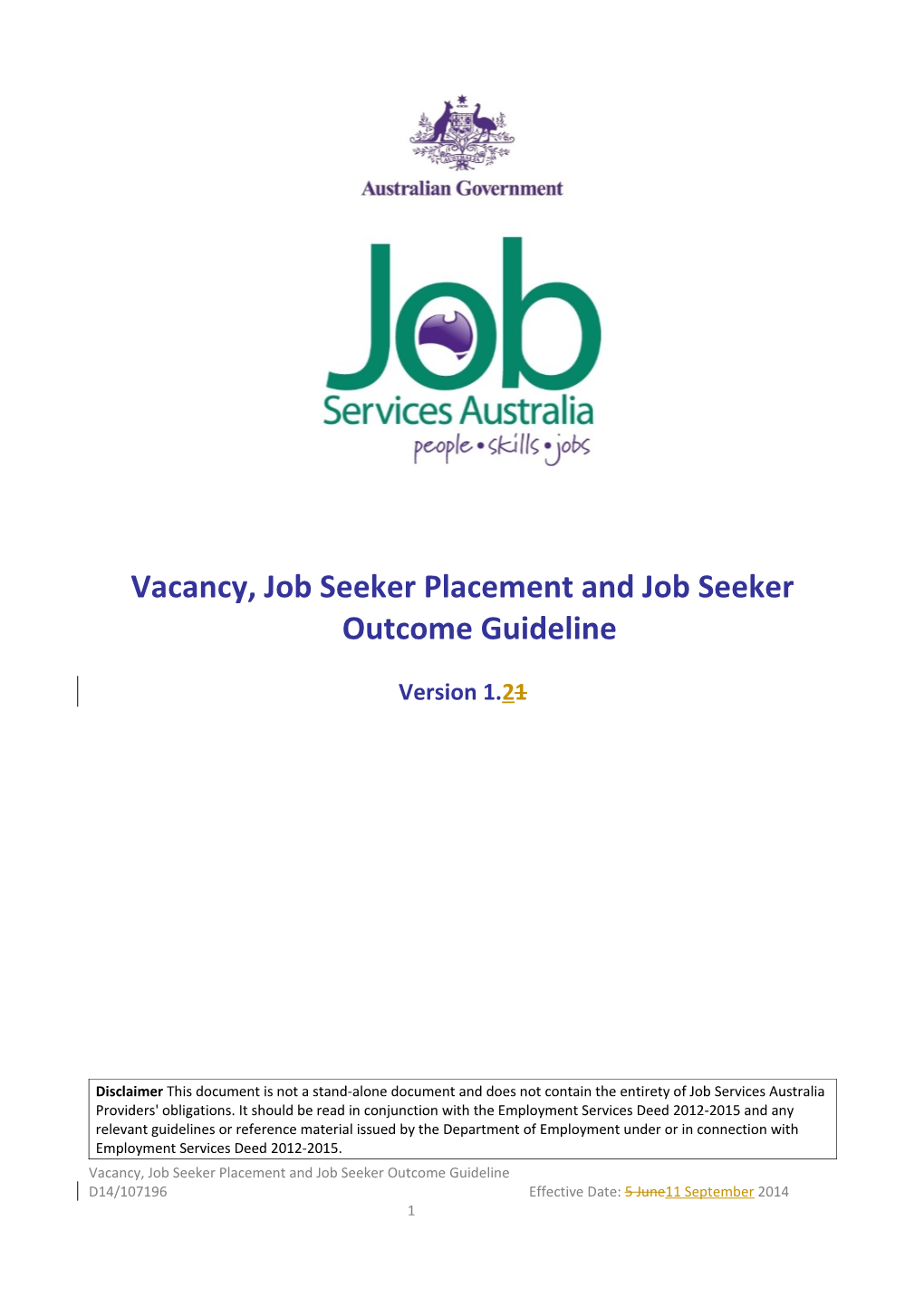 Guidelines for Negotiating and Updating an Employment Pathway Plan