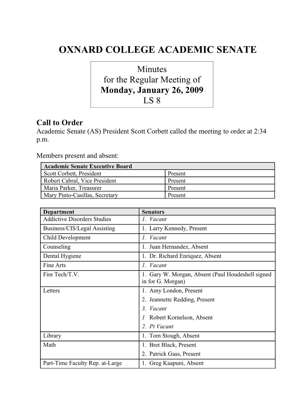 Oxnard College Academic Senate s4