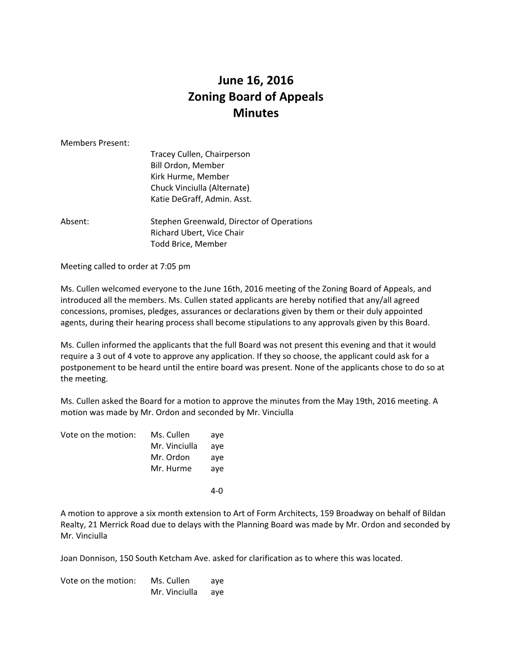 Zoning Board of Appeals s6