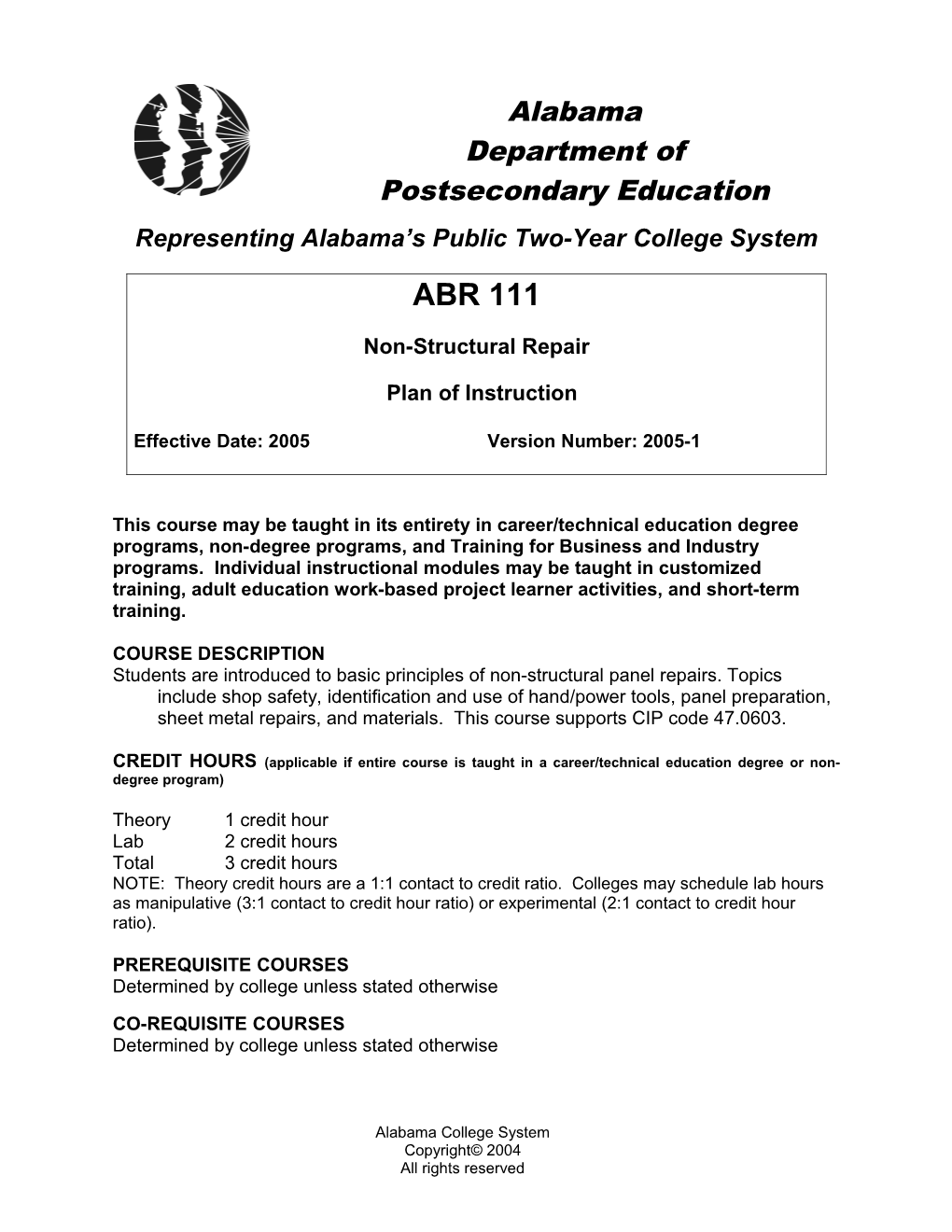 Non-Structural Repair ABR 111