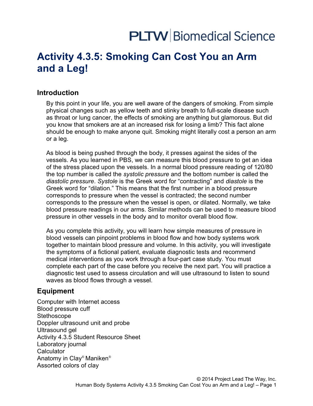 Activity 4.3.5: Smoking Can Cost You an Arm and a Leg! s1