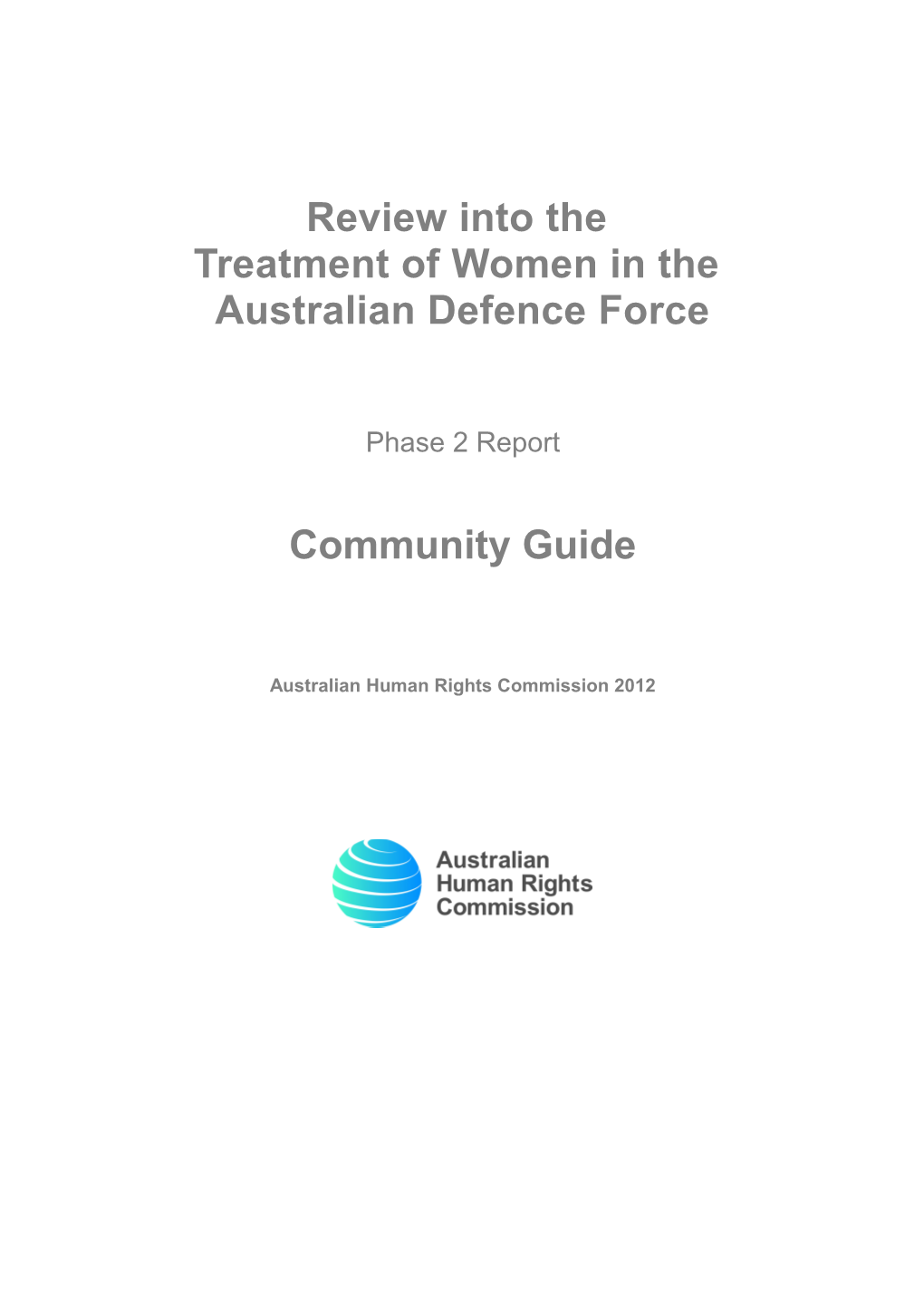 Australian Human Rights Commission 2012 s1