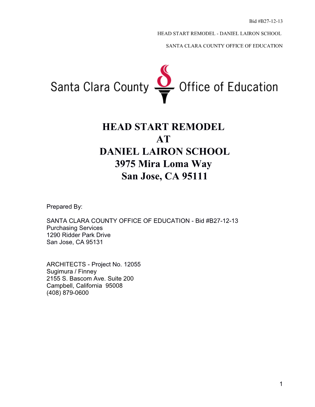 Head Start Remodel - Daniel Lairon School