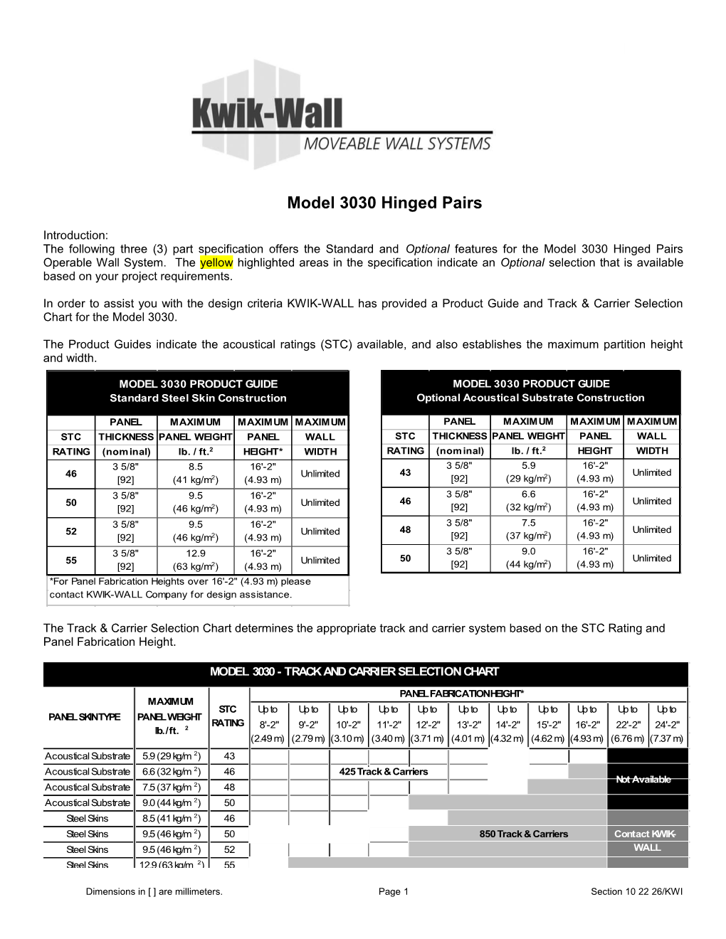 Part 1 General Specifications s1