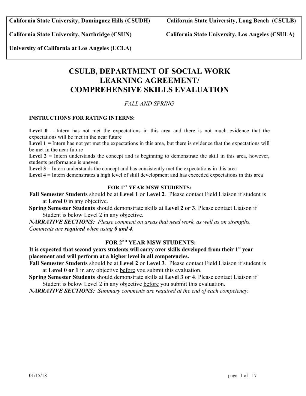 Csulb, Department of Social Work